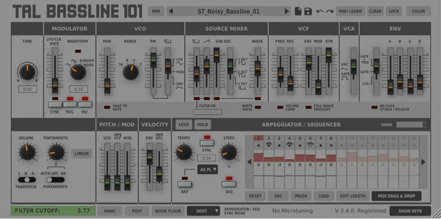 TAL SOFTWARE BassLine-101 (Digital product) TAL SOFTWARE BassLine-101 (Digital Product) -Prominy Shop thumb d gallery base 337d2c38