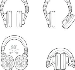 Audio-Technica ATH-M50X -Prominy Shop thumb d gallery base 954a3c83